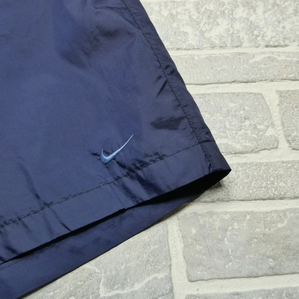 Vintage Nike Swim Trunks Mens XL Blue Grey‎ Tag Cargo Y2K Bathing Suit